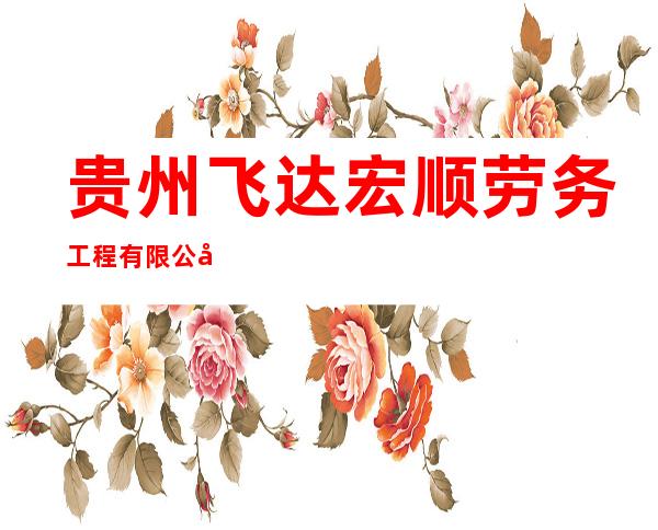 贵州飞达宏顺劳务工程有限公司