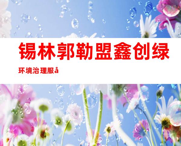 锡林郭勒盟鑫创绿环境治理服务有限公司